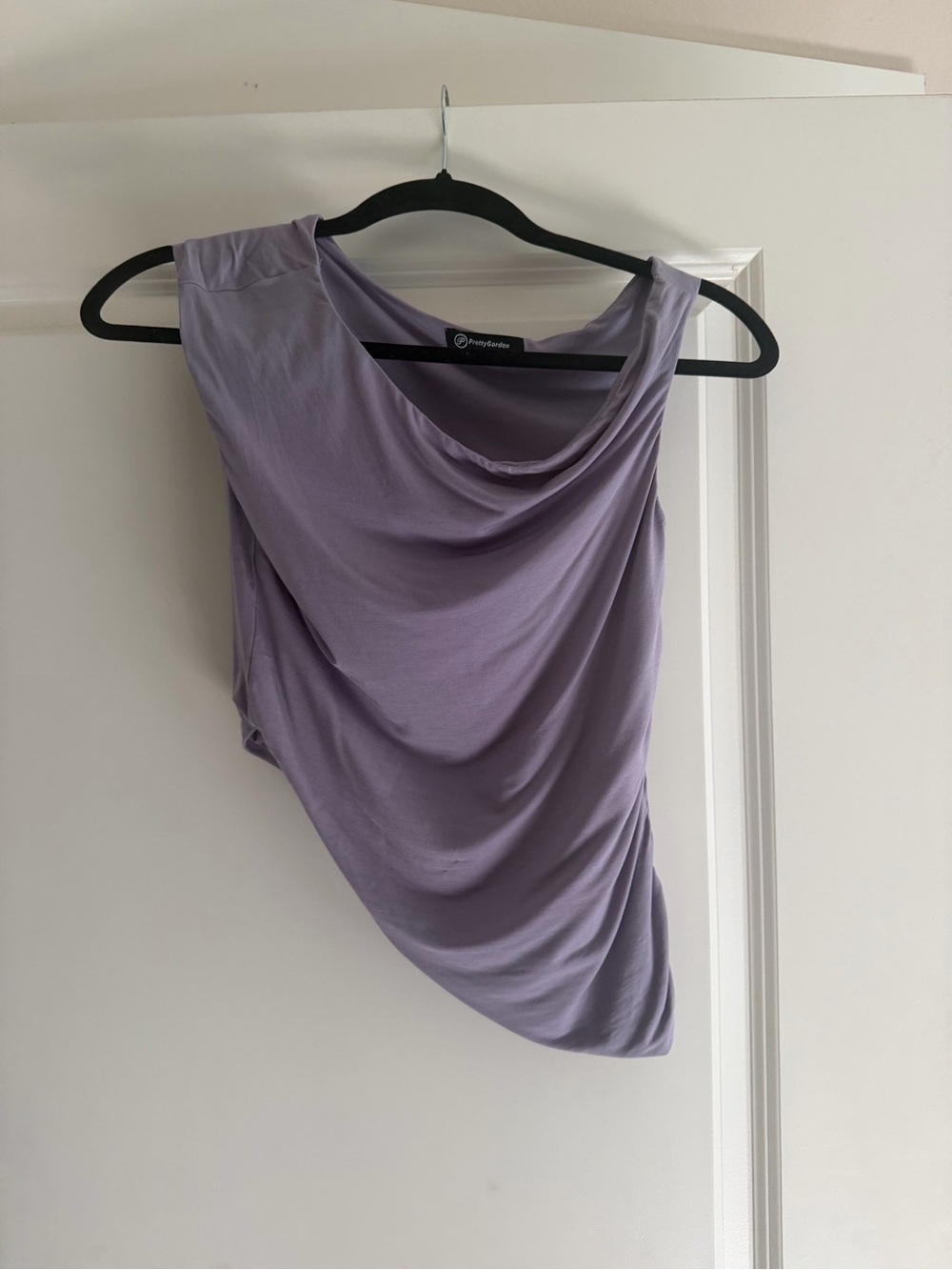 PrettyGarden Lilac Sleeveless Draped Tank Top